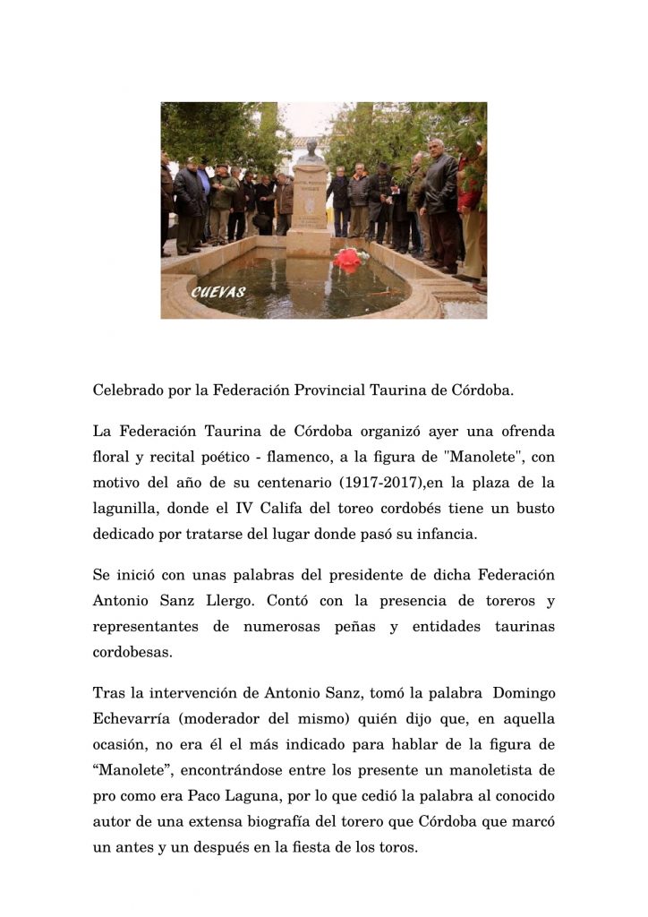 Celebrado por la Federación Provincial Taurina de Córdoba-1