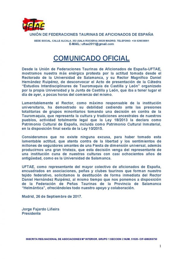 UFTAE COMUNICADO PROTESTA RECTOR UNIVESIDAD DE SALAMACA-page-001