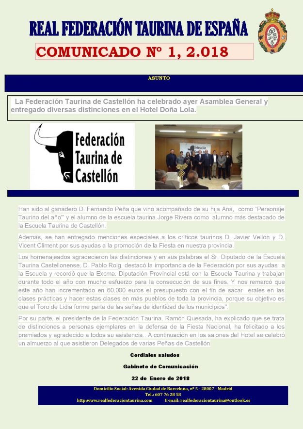 Comunicado Nº 1 año 2018-page-001
