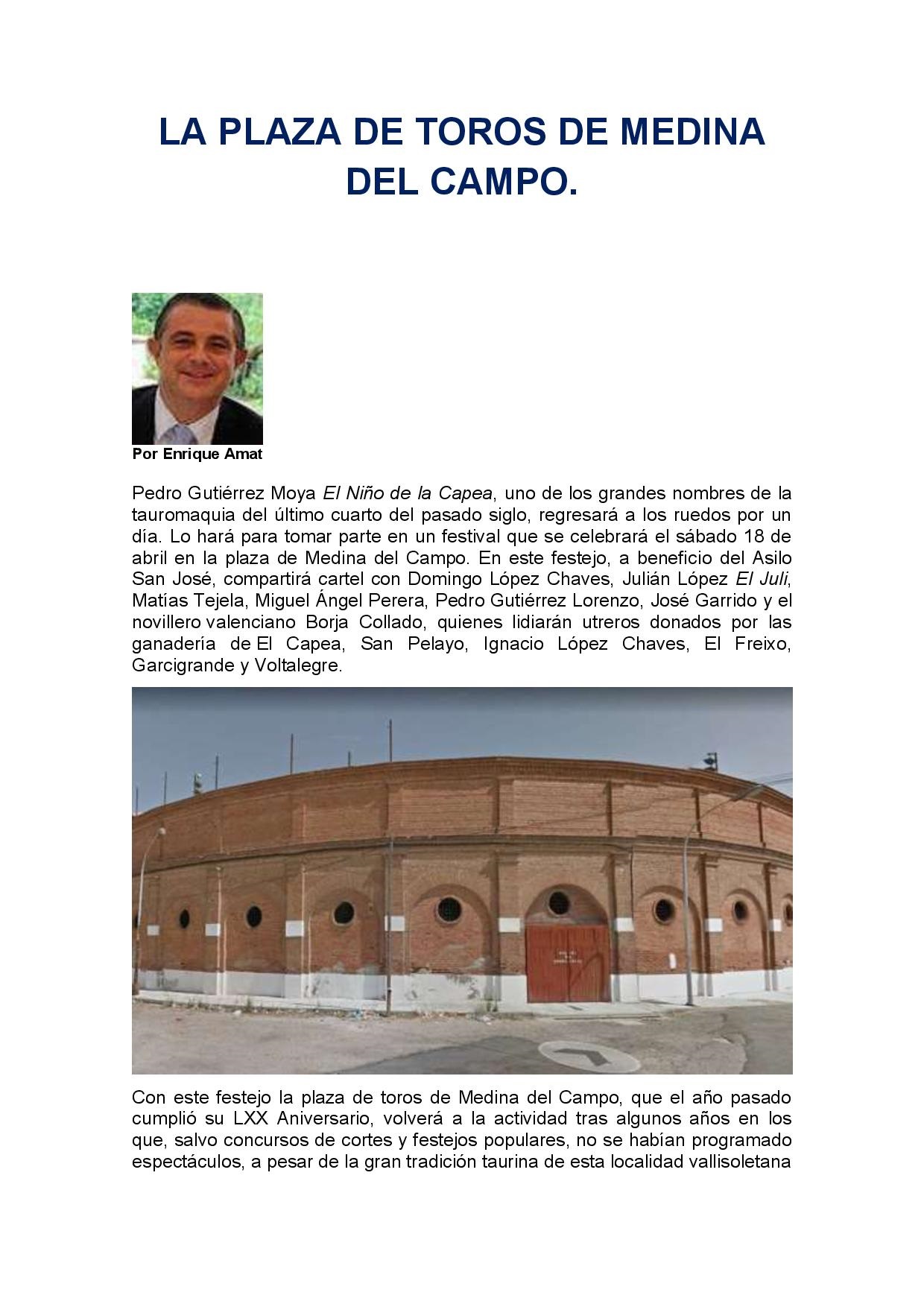 La Plaza de Toros de Medina del Campo – Para + info haz clic👆 🇪🇸 – Los ...