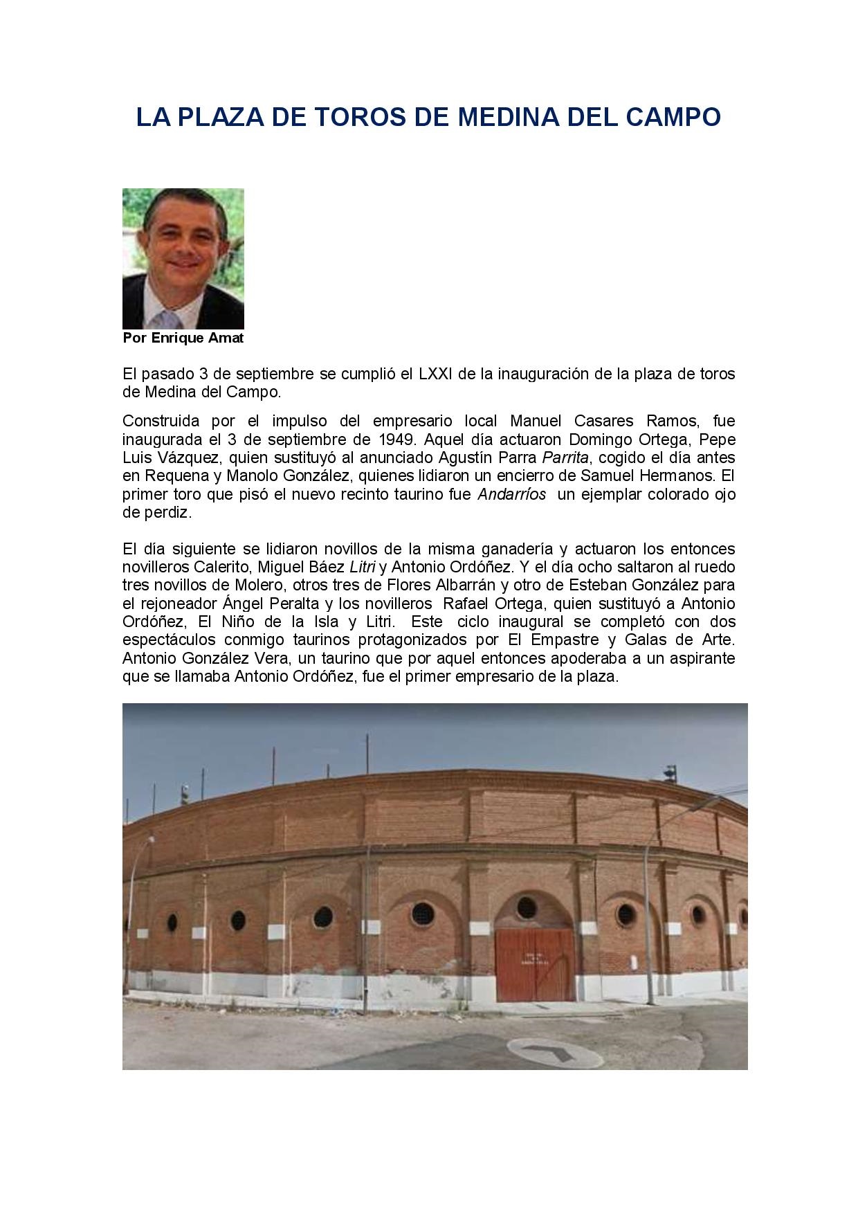 La Plaza de Toros de Medina del Campo – Para + info haz clic👆 🇪🇸 – Los ...