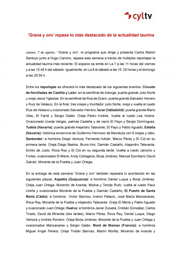 NdP. Grana y oro_7 de agosto_1